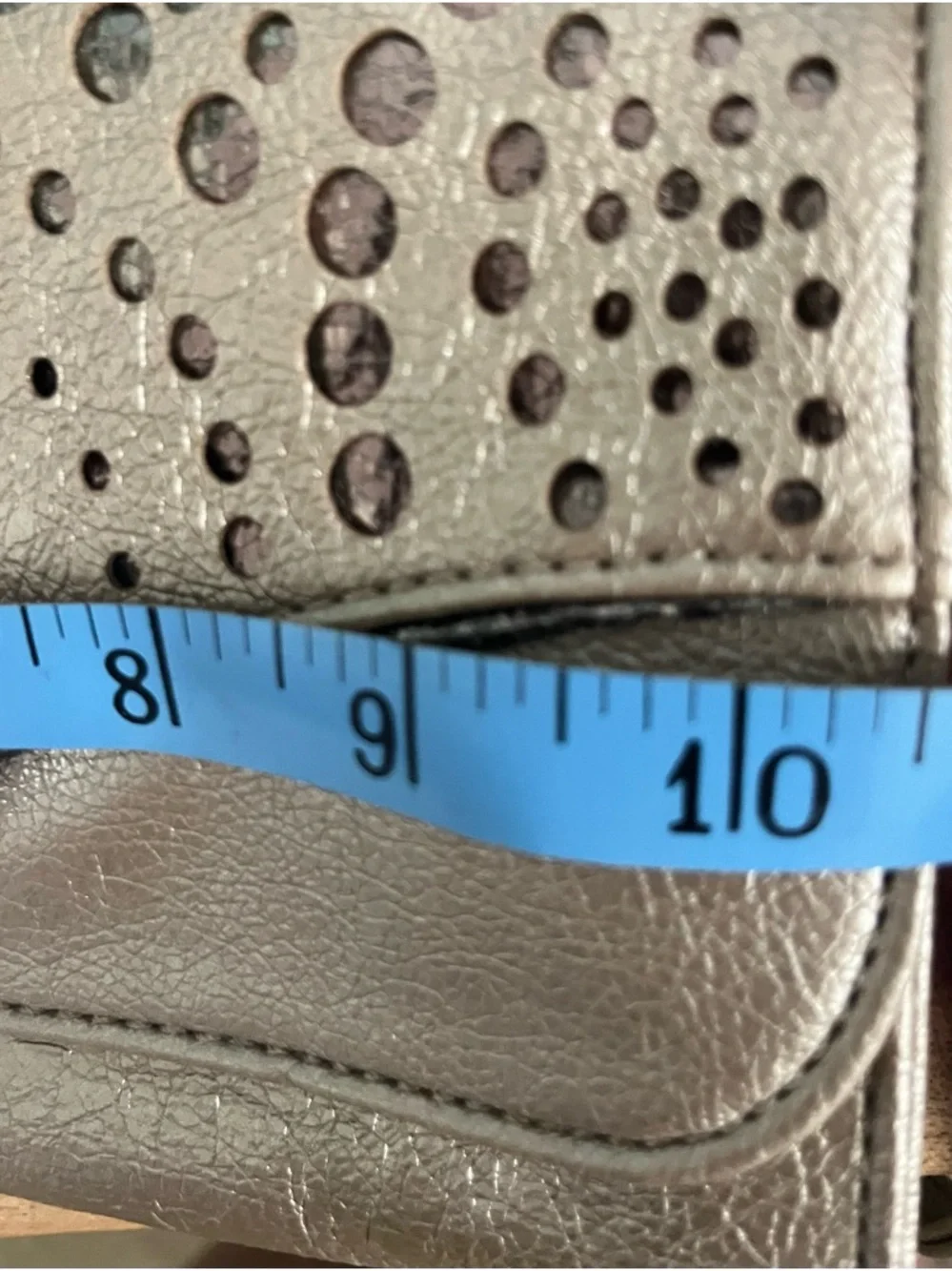 Gold Stud-Accent Kathy Crossbody Bag with Crown Emblem - Picture 11 of 12